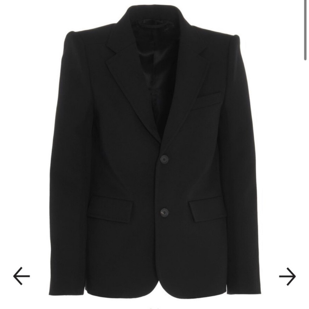 NWT$2490 BALENCIAGA Curved Shoulder Blazer size 34 (XS)